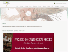 Tablet Screenshot of fecoex.com